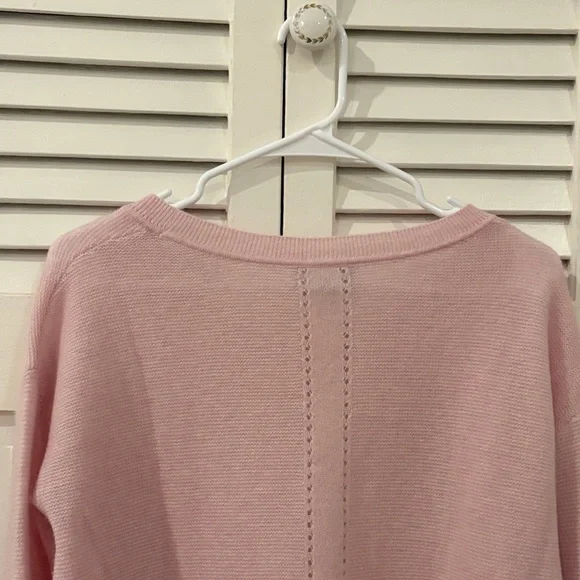 Pure Pink Women's Cashmere Sweater - Picture 10 of 13
